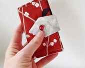 Small Card Organizer Wallet - Spring Blackbird