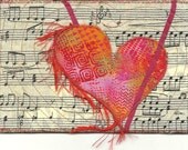 Valentine Heart Postcard Blushing