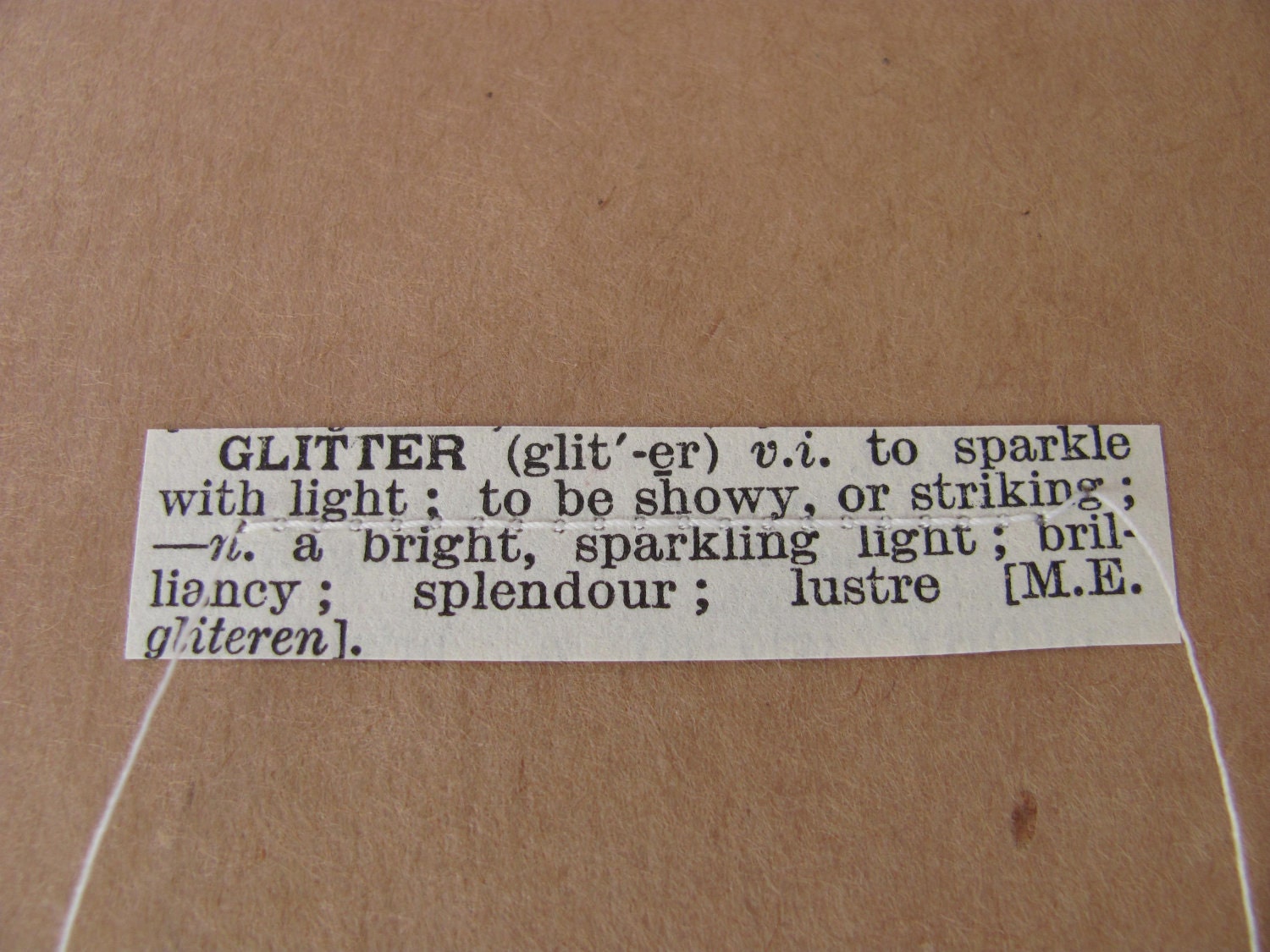 Moleskine - Glitter - Vintage dictionary small notebook