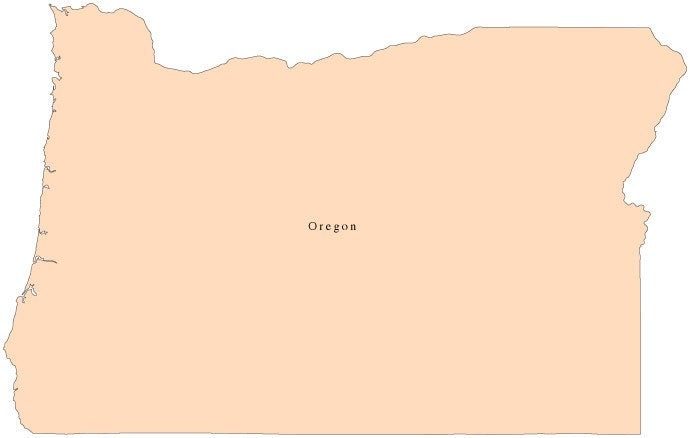 9" inch Oregon State Shaped Cutting Board