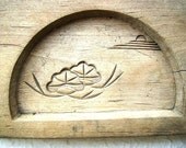 Vintage Japanese Kashigata Sweets Mold Sunrise Plum Blossoms