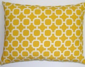 Yellow Pillow.SALE.CLEARANCE.Accent Pillow.Free Shipping.12x16 or 12x18 inch.Decorator Pillow. Cover - ElemenOPillows