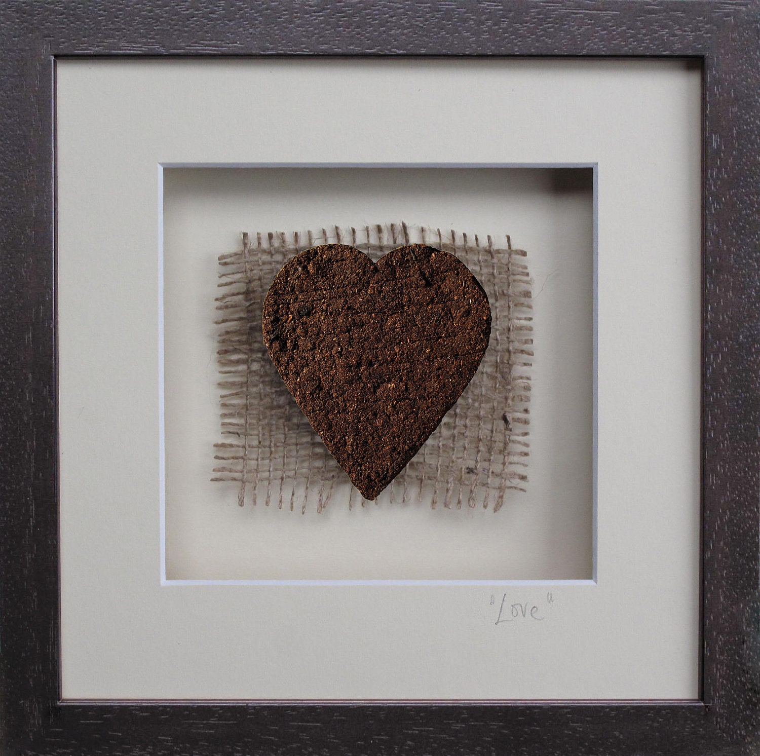 Love Heart - Beautiful Heart Gift - Hand Made in Ireland from Real Irish Turf