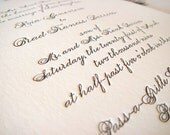 CLASSIC Custom Letterpress Wedding Suite - Vivian Collado Designs