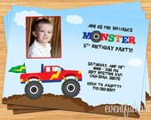 Monster Truck Birthday Party Invitation - Printable or E-card Il_170x135