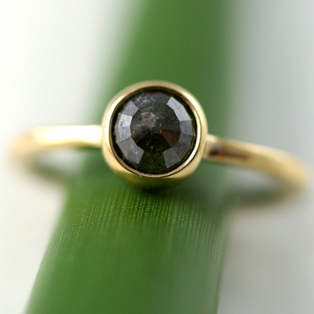 Simple Gray Diamond Bloom - One Of A Kind