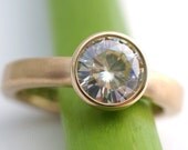 Moissanite 1.5 Carat In 14k Yellow