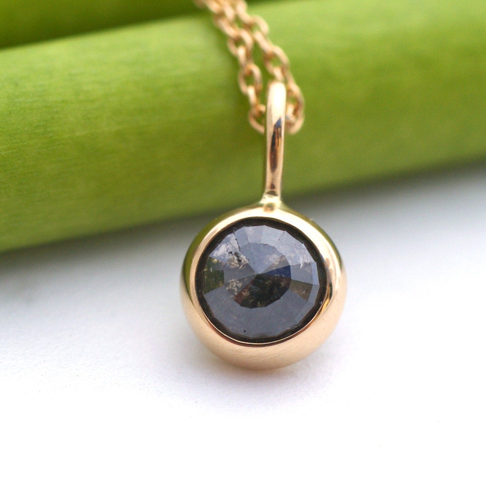 Simple Black Diamond Drop - READY TO SHIP
