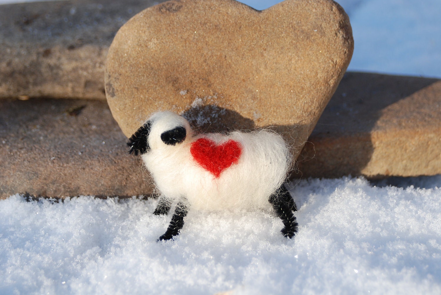 Felted Sheep Love Ewe Love You Easter  Spring Lamb