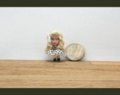 ooak BLYTHE type 1 inch miniature doll polymer clay  BIG EYED