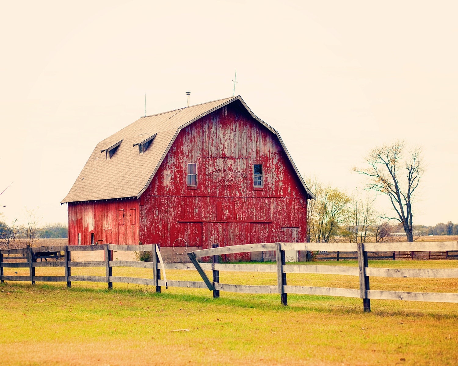 red barn color print (8x10) - PhotographsbyKLP