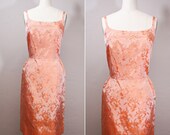 Vintage Dress /  Floral Dress / Evening Dress / 1950s