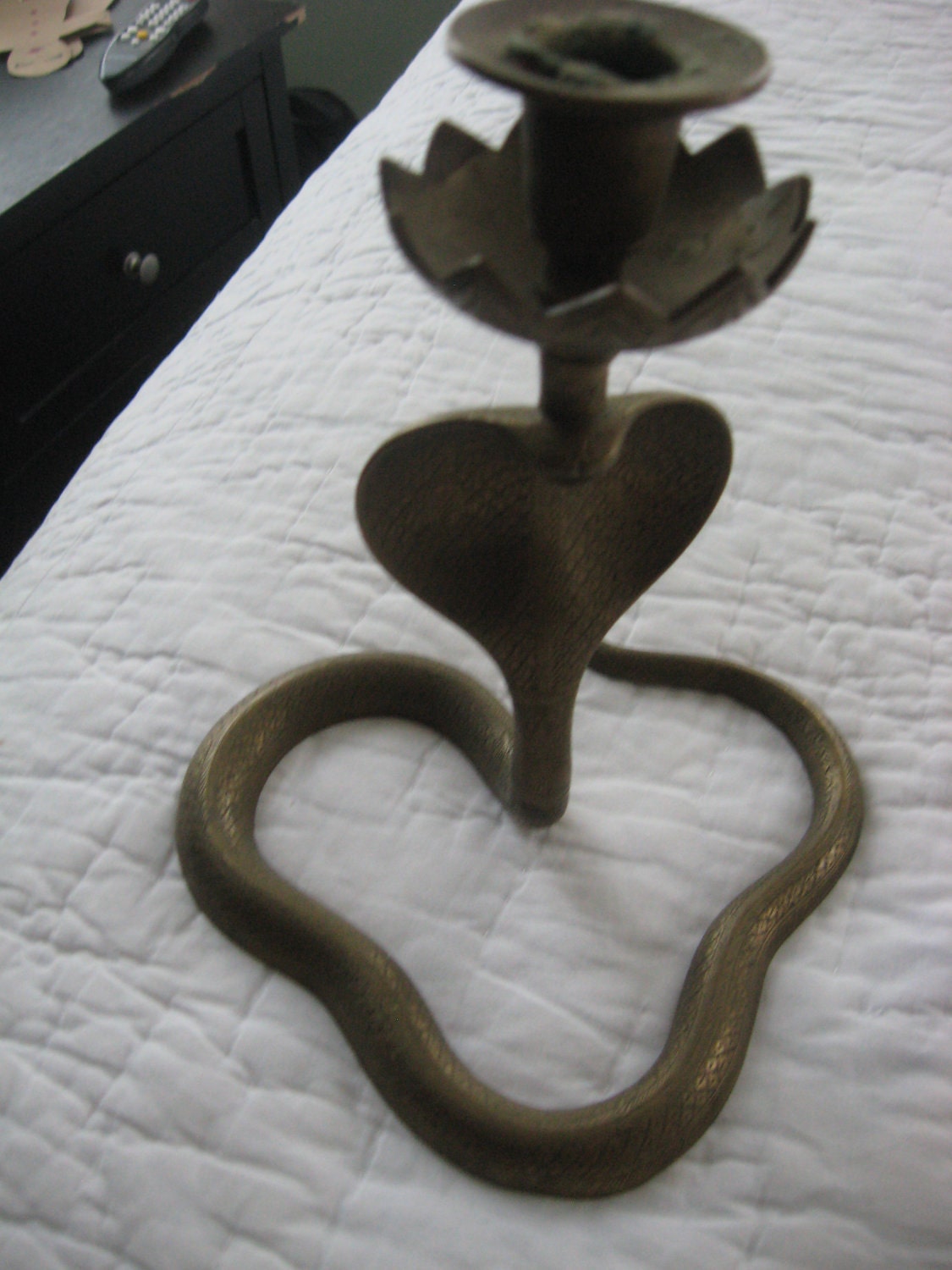 Cobra brass Candleholder