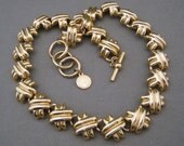 Vintage Anne Klein Chunky Metal Necklace