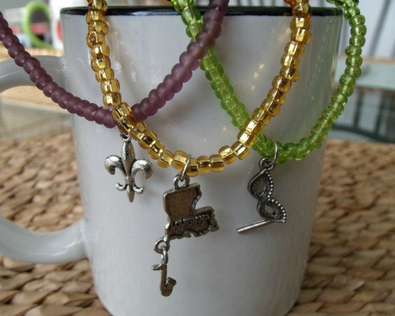 Mardi Gras Bracelet Set