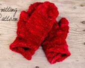 Winter Tulip Mittens PDF PATTERN