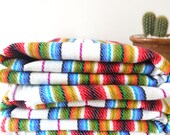 Tribal Fabric, Latin American, Navajo, Ethnic, Colorful Stripes, 1 Meter / over 1 Yard