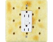 Saltine Cracker Square GFI Outlet Plate Cover