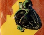 Lonely Heart Anatomical Victorian Drawing Art Panel