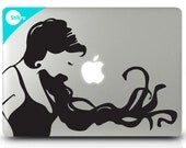 Skin Laptop Vinyl MAC DECAL stickers Wall Geekery fashion haute couture Steampunk Computer - Long and beautiful- Removable Decal 162