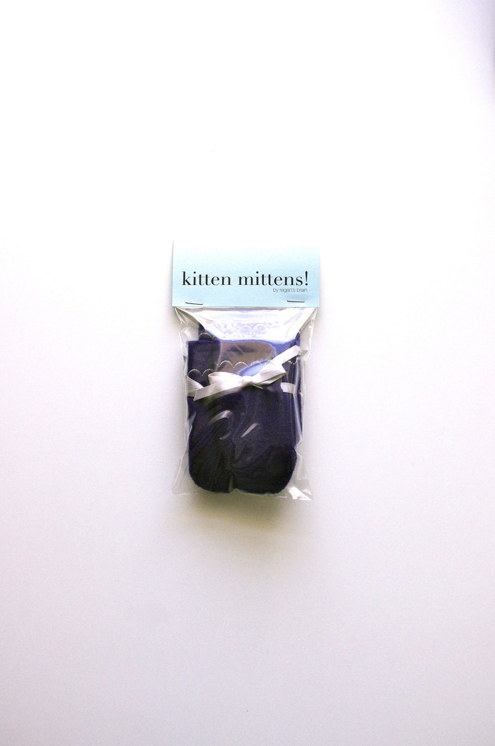 Kitten Mittens Set of 4 in BLUE for BOYS  - Free Shipping Etsy