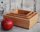 Nesting Fruit Baskets: Reclaimed oak, tung oil.