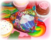 XX Sweet As A Cupcake  Candy Sprinkles Resin Necklace Xx