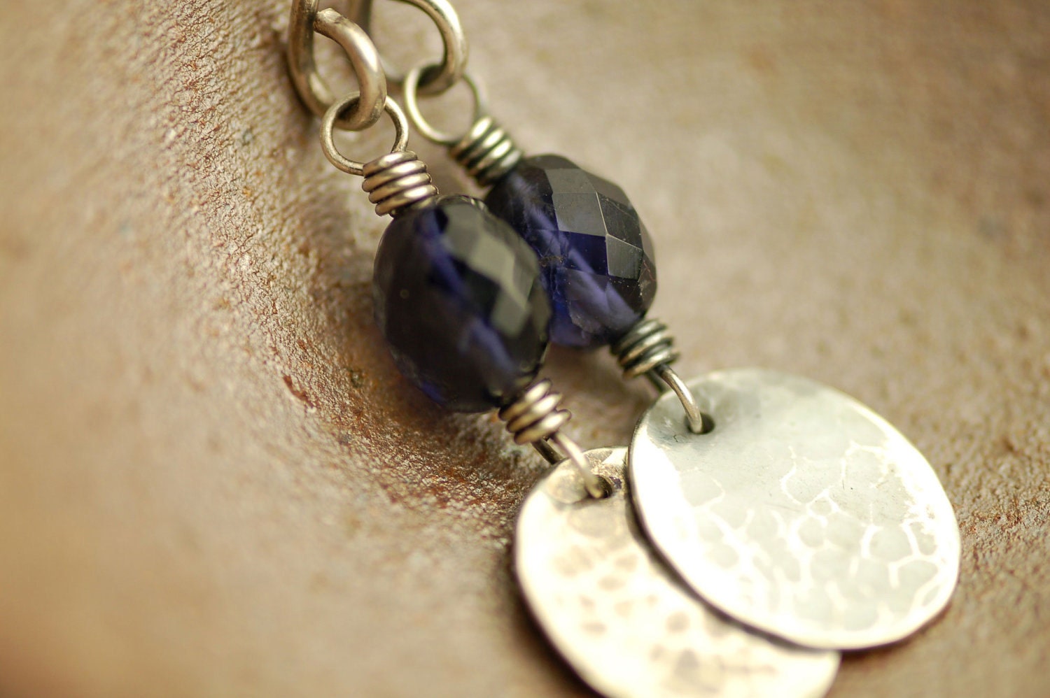 Iolite & Sterling Silver Earrings