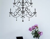 Chandelier Wall Decal Modern - Vinyl Wall Stickers Art Graphics