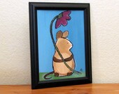 Original Painting on Canvas, Mouse Art for Kids, Artwork for Kids, Wall Art, Nursery Art, Kids Room