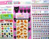 Cute  Sticker  Set 5  Different Sets Animals Cats  6 Sets Total (S52)
