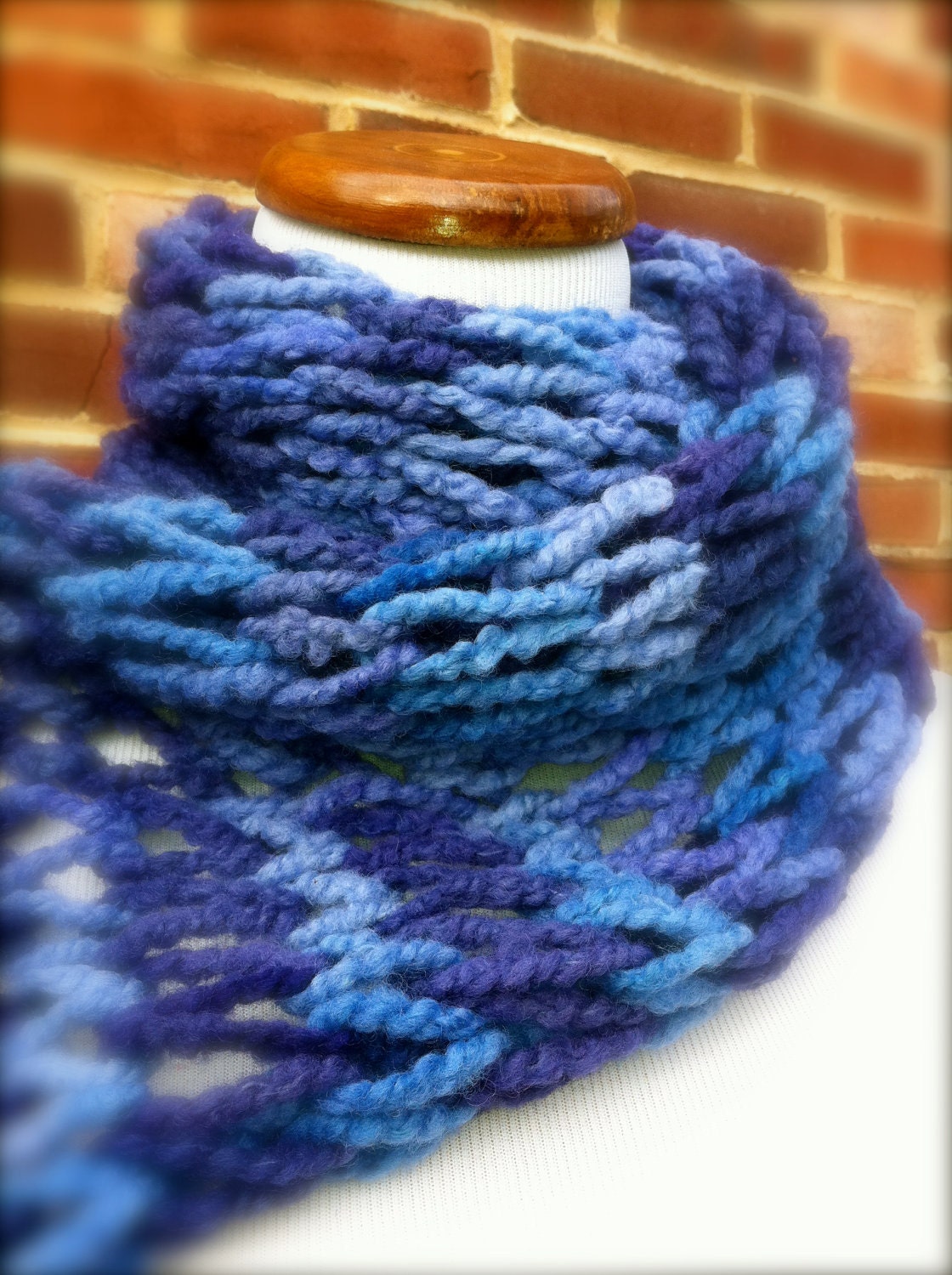 Multi colored Blue Scarf