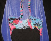 Purple Velour Long Sleeve shrug