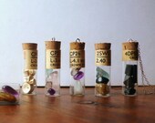 Custom Crystals Talismans (antique vial and custom gems)