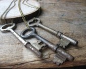lost and found skeleton key necklace