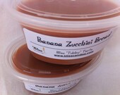BANANA ZUCCHINI BREAD - Two 2 oz Bliss Soy Tubby Tarts