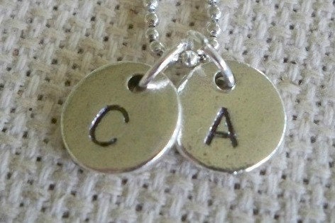 ONE Extra Individual Silver or Gold Stamped Charm- Add to Necklace