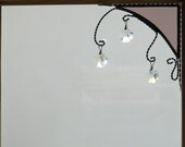 small 3 crystal corner / light purple