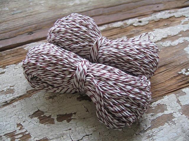 Brown and White Bakers Twine 100 yards