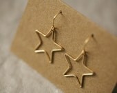 14k Goldfill Star Earrings