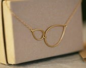 14k Gold Vermeil Falling Petal Necklace