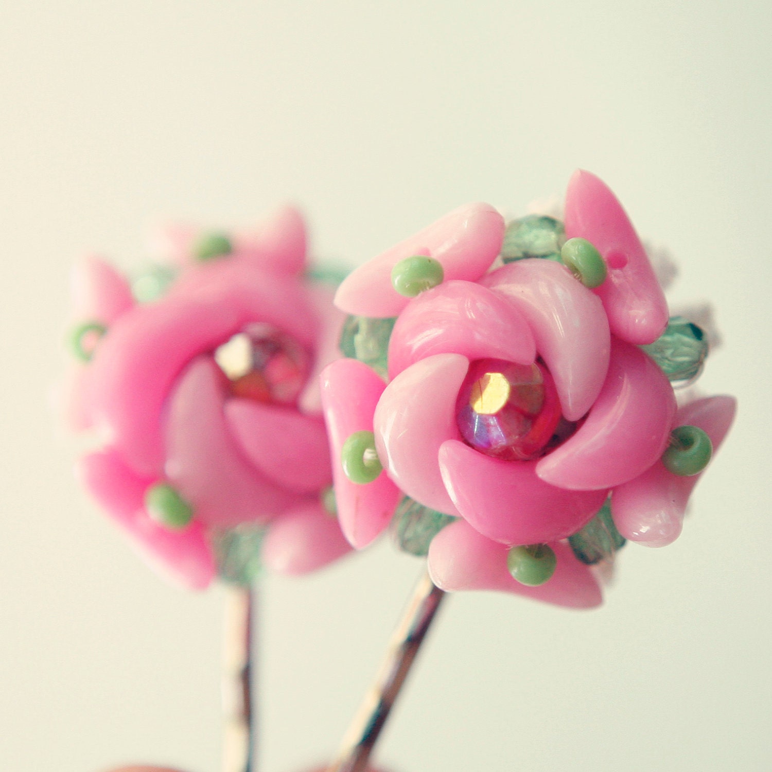flower bobby pin set