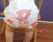 Monogrammed Bloomers with bows