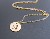 LOVE Charm Necklace - Gold Filled