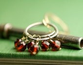 Garnet, Sterling Silver & 14k Gold-filled Earrings