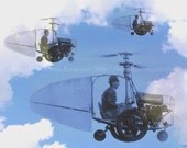 Flying Cars I: Commute - 11x14 Surreal Fine Art Print