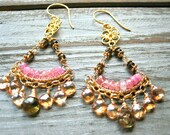 A Candle's Fire Gemstone Earrings