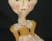 Primitive Handmade Valentine Doll Victoria