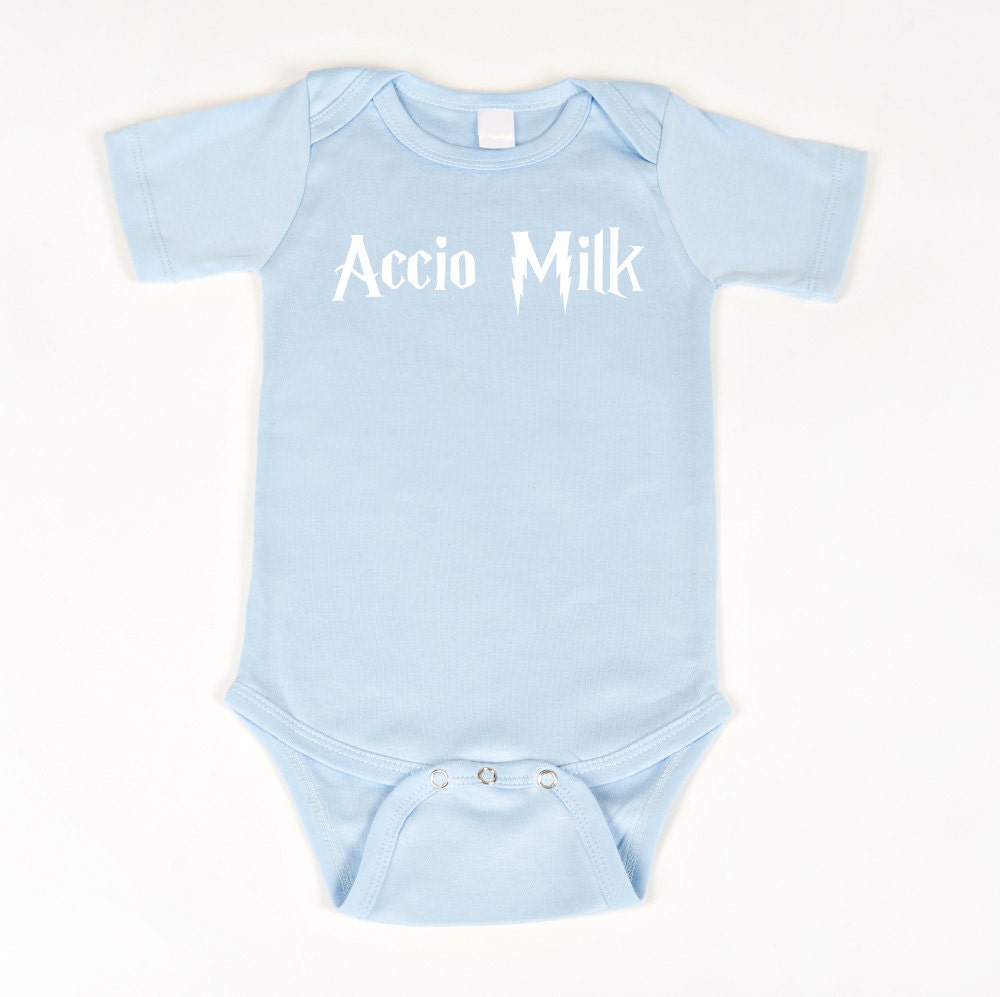 Harry Potter Onesie Accio Milk (Blue)