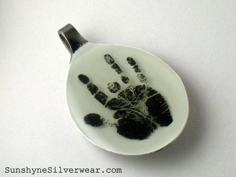 Spoon Pendant Grateful Dead Jerry Garcia Handprint
